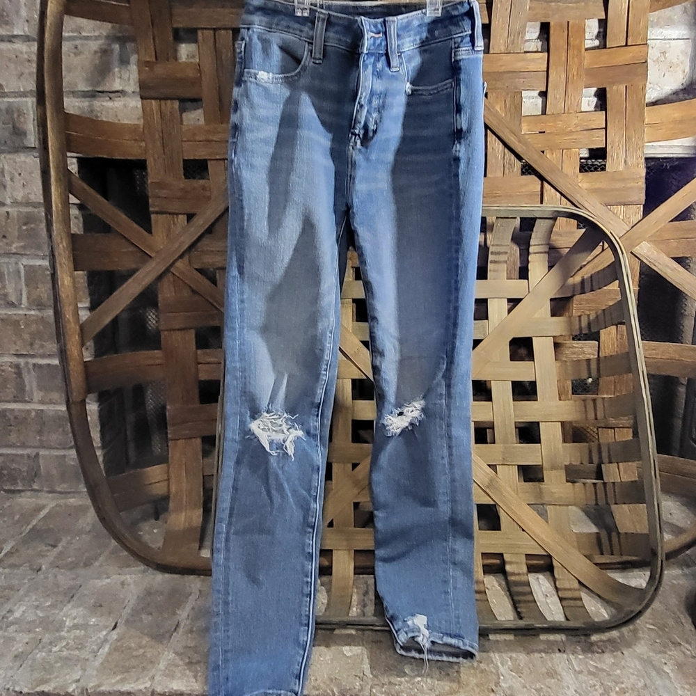 American Eagle Womens "Hi-Rise Jegging" Jeans, Size 00 SHORT